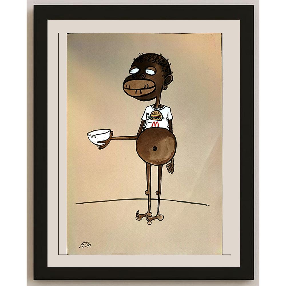 Marzeyah Rezaie 29x21 Orijinal Karikatür BOD03947
