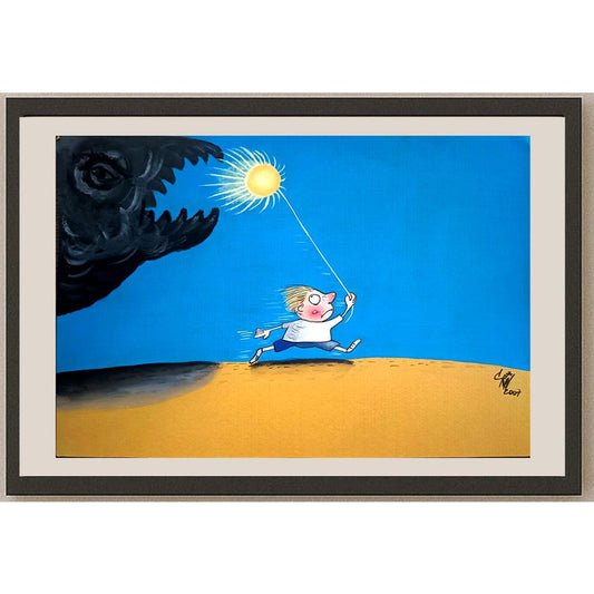 Cristi Vecerdea Criv 29x21cm Orijinal Karikatür BOD03955