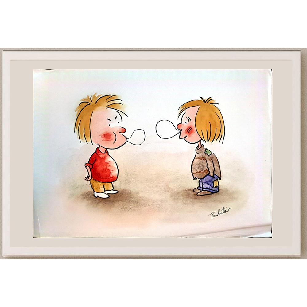 Fan Lin Tao 29x21cm Orijinal Karikatür BOD03956