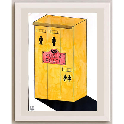 Mihal Danielescu 29x21cm Orijinal Karikatür BOD03965