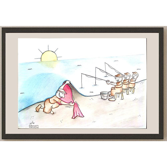 Mahshid Hashemi 29x21cm Orijinal Karikatür BOD03974