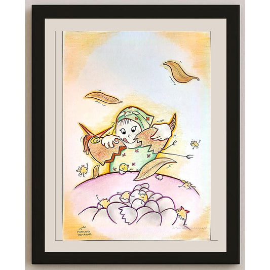 Mahshid Hashemi 29x21cm Orijinal Karikatür BOD03975