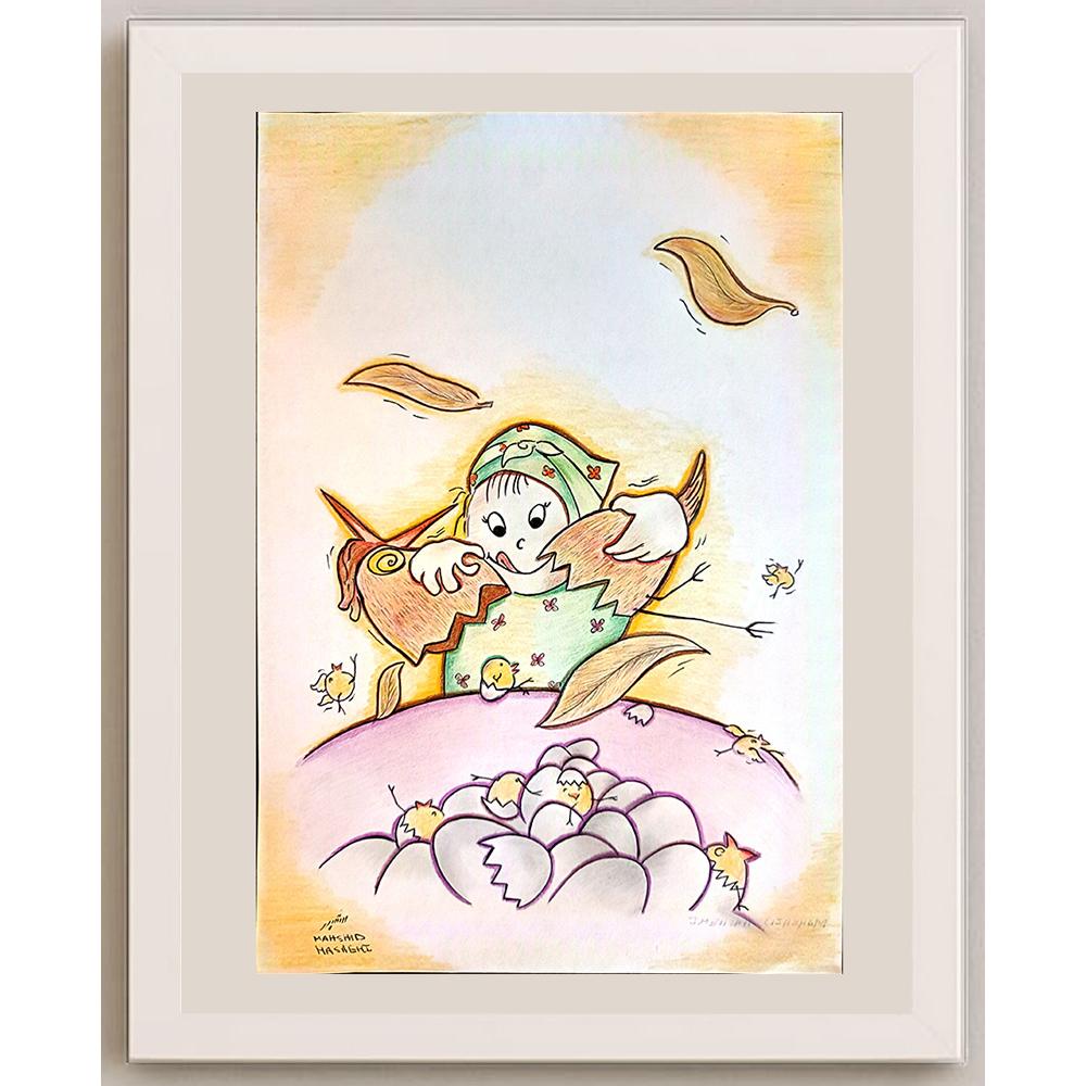 Mahshid Hashemi 29x21cm Orijinal Karikatür BOD03975