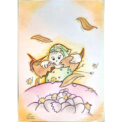 Mahshid Hashemi 29x21cm Orijinal Karikatür BOD03975