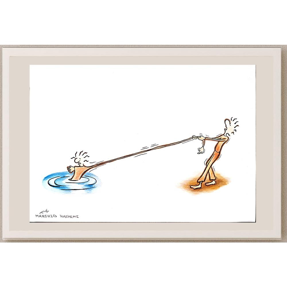 Mahshid Hashemi 29x21cm Orijinal Karikatür BOD03976