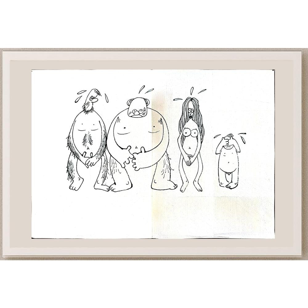 Cheng Zhen Lin 43x30cm Orijinal Karikatür BOD03977