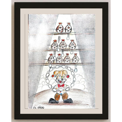 Peyman Zolnounah 29x21cm Orijinal Karikatür BOD03983