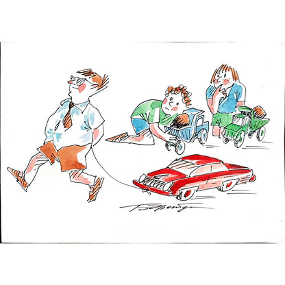Boris Erenburg 29x21cm Orijinal Karikatür BOD03984