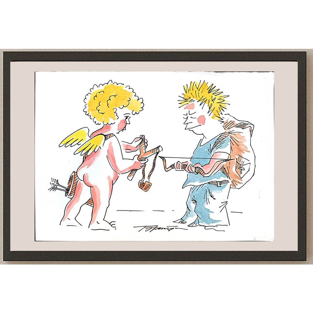 Boris Erenburg 29x21cm Orijinal Karikatür BOD03985