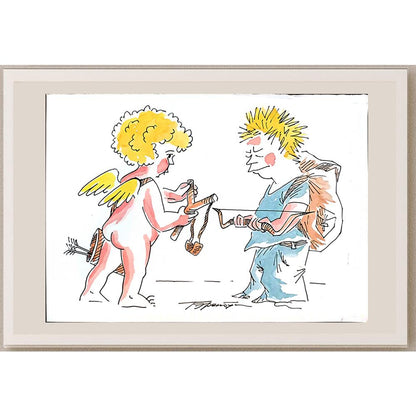 Boris Erenburg 29x21cm Orijinal Karikatür BOD03985