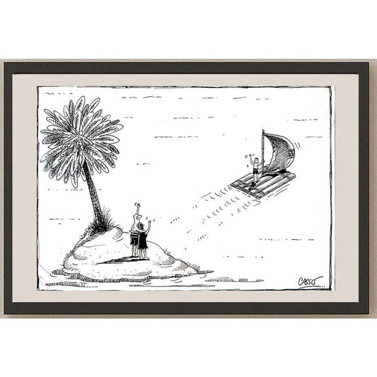 Carlos Augusto Nascimento 29x21cm Orijinal Karikatür BOD03986