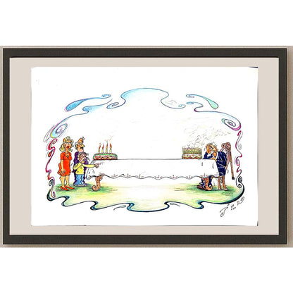 Jordan Popiliev 29x21cm Orijinal Karikatür BOD03988