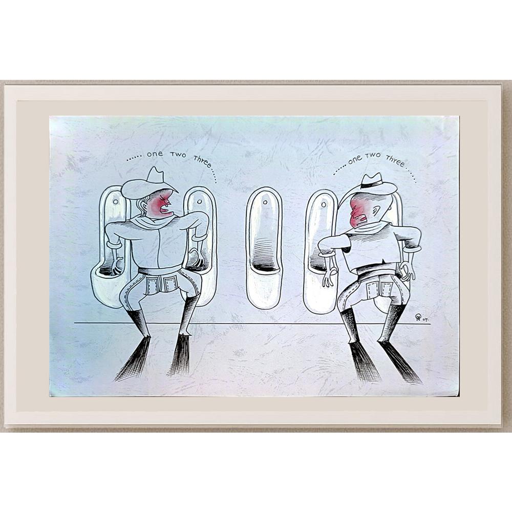 Xiaowiang Hou 29x21cm Orijinal Karikatür BOD03993