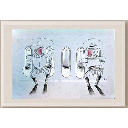 Xiaowiang Hou 29x21cm Orijinal Karikatür BOD03993