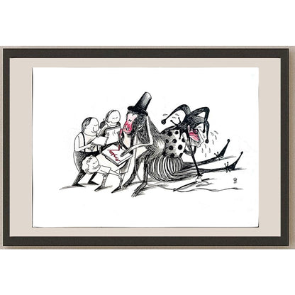 Xiaowiang Hou 29x21cm Orijinal Karikatür BOD03994