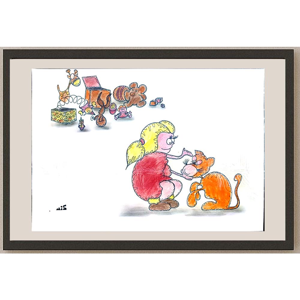 Carmen Niculina Misaila 29x21cm Orijinal Karikatür BOD03995