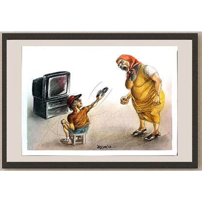 Stefan Depodov 29x21cm Orijinal Karikatür BOD03998