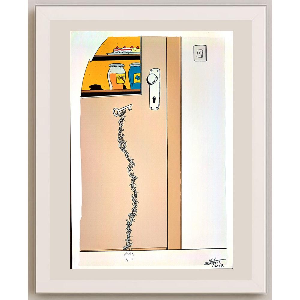 Tomislav Skiljac 29x21cm Orijinal Karikatür BOD04004