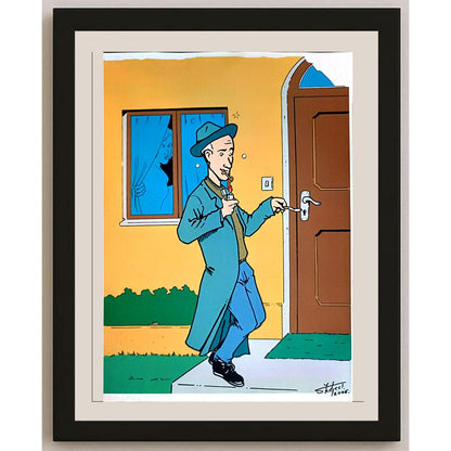 Tomislav Skiljac 29x21cm Orijinal Karikatür BOD04005