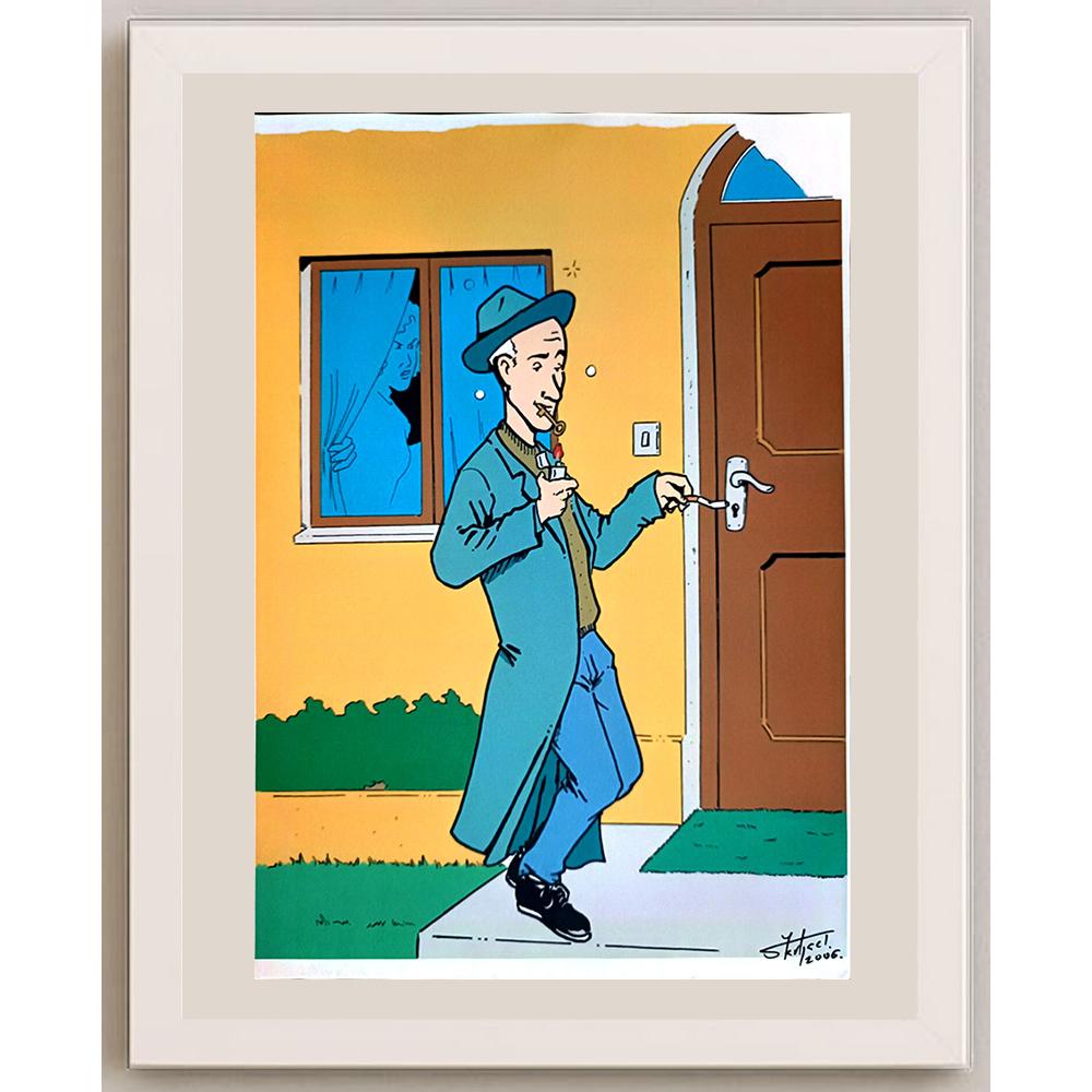 Tomislav Skiljac 29x21cm Orijinal Karikatür BOD04005