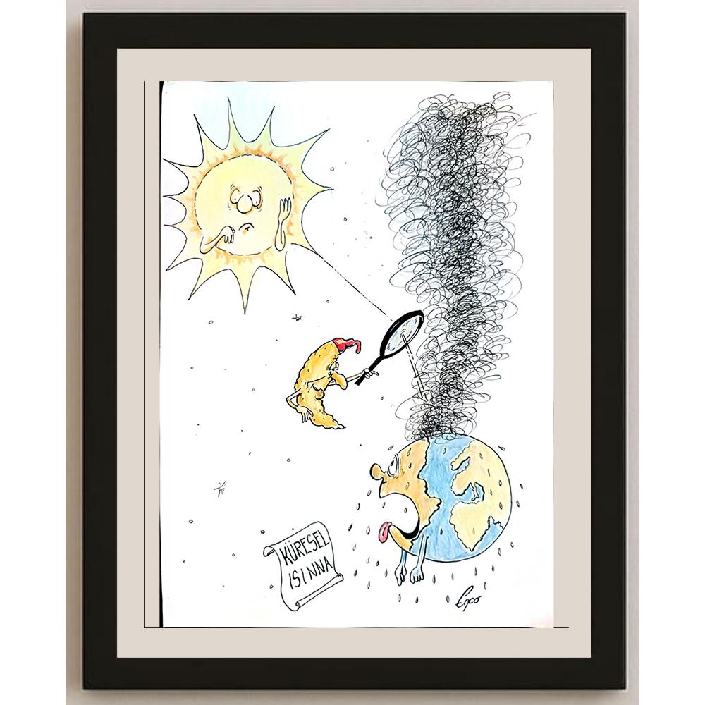 Josip Kovacevic 29x21cm Orijinal Karikatür BOD04006