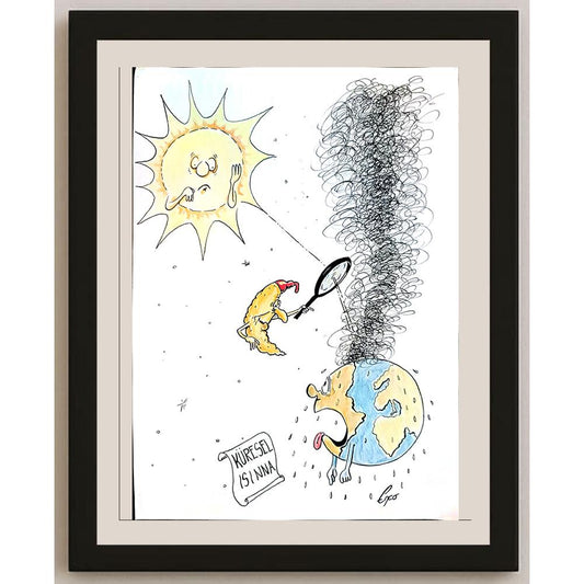 Josip Kovacevic 29x21cm Orijinal Karikatür BOD04006