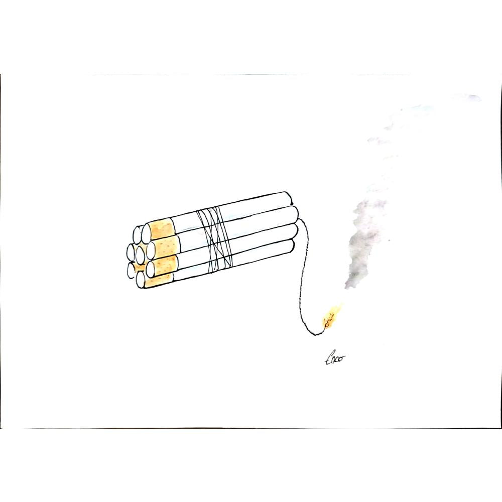 Josip Kovacevic 29x21cm Orijinal Karikatür BOD04007