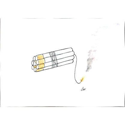 Josip Kovacevic 29x21cm Orijinal Karikatür BOD04007