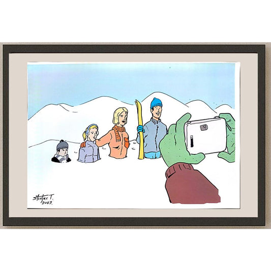 Tomislav Skiljac 29x21cm Orijinal Karikatür BOD04008