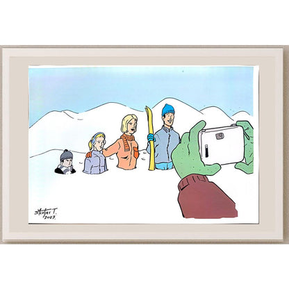 Tomislav Skiljac 29x21cm Orijinal Karikatür BOD04008