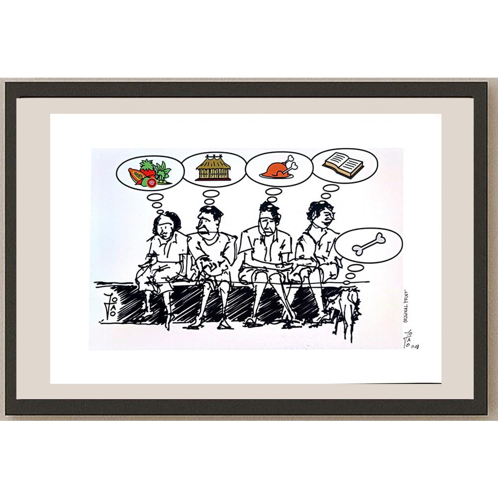 Joao Alves Baptista 29x21cm Orijinal Karikatür BOD04011