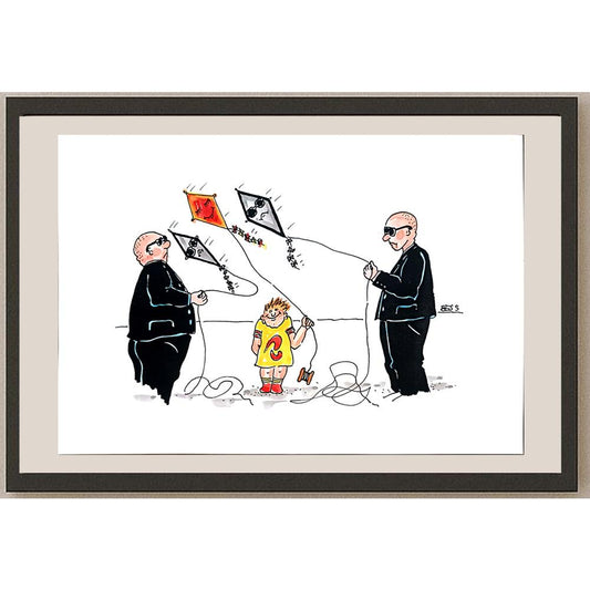 Winfried Besslich 29x21cm Orijinal Karikatür BOD04017