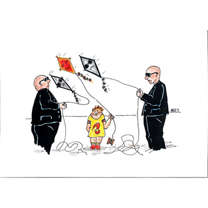 Winfried Besslich 29x21cm Orijinal Karikatür BOD04017