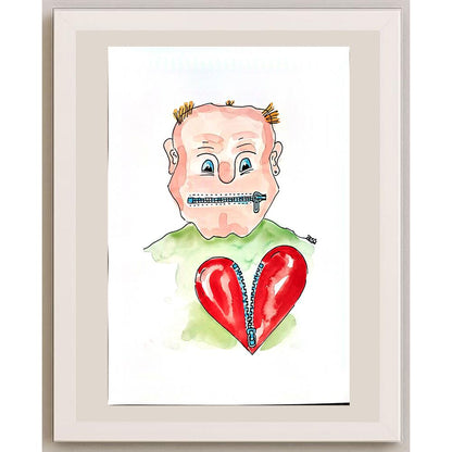 Winfried Besslich 29x21cm Orijinal Karikatür BOD04018