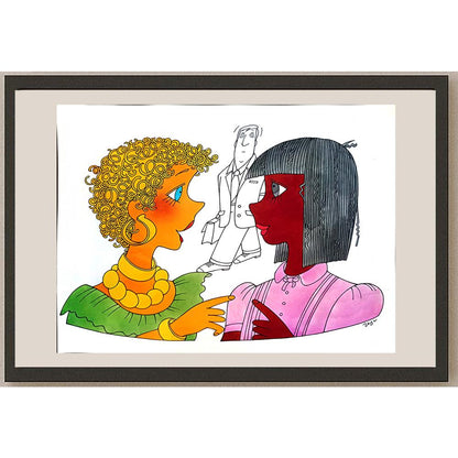 Vlasta Svejdova 29x21cm Orijinal Karikatür BOD04022