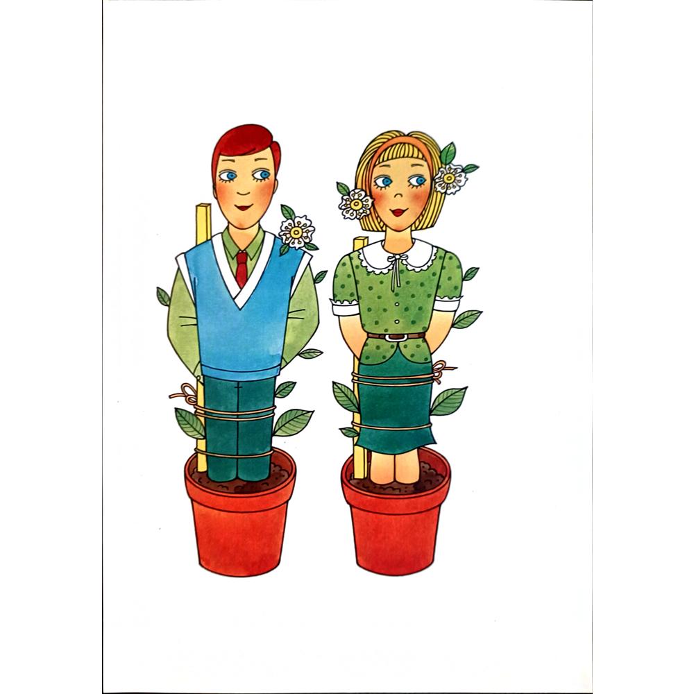 Vlasta Svejdova 29x21cm Orijinal Karikatür BOD04029