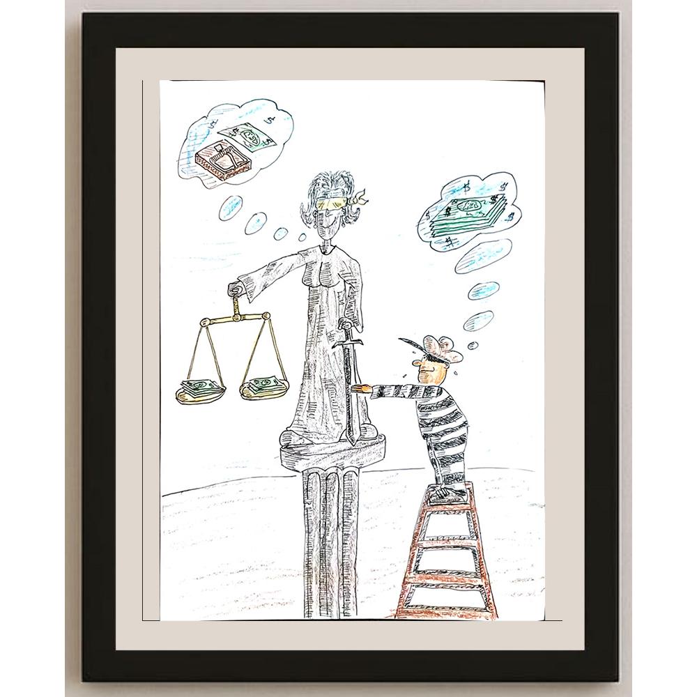 Arsen Lalic 29x21cm Orijinal Karikatür BOD04033