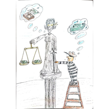 Arsen Lalic 29x21cm Orijinal Karikatür BOD04033
