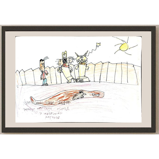 Milos Dehic 29x21cm Orijinal Karikatür BOD04036
