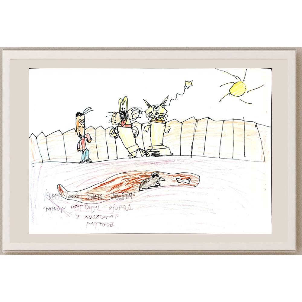 Milos Dehic 29x21cm Orijinal Karikatür BOD04036