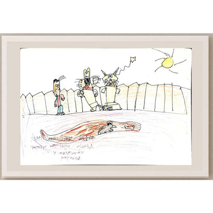Milos Dehic 29x21cm Orijinal Karikatür BOD04036