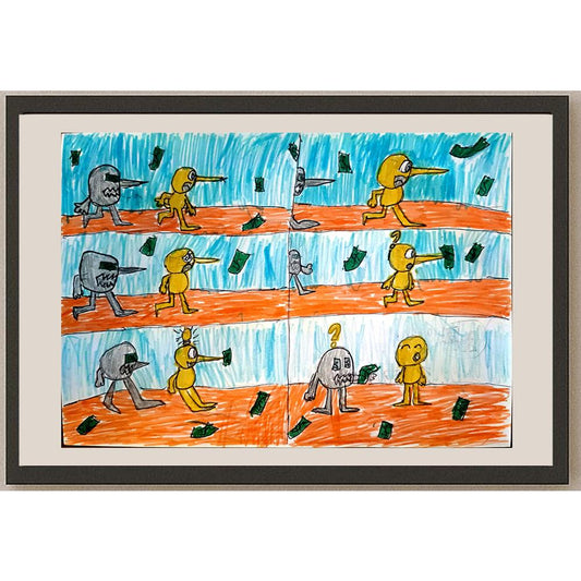 Iva Moskovic 29x21cm Orijinal Karikatür BOD04038