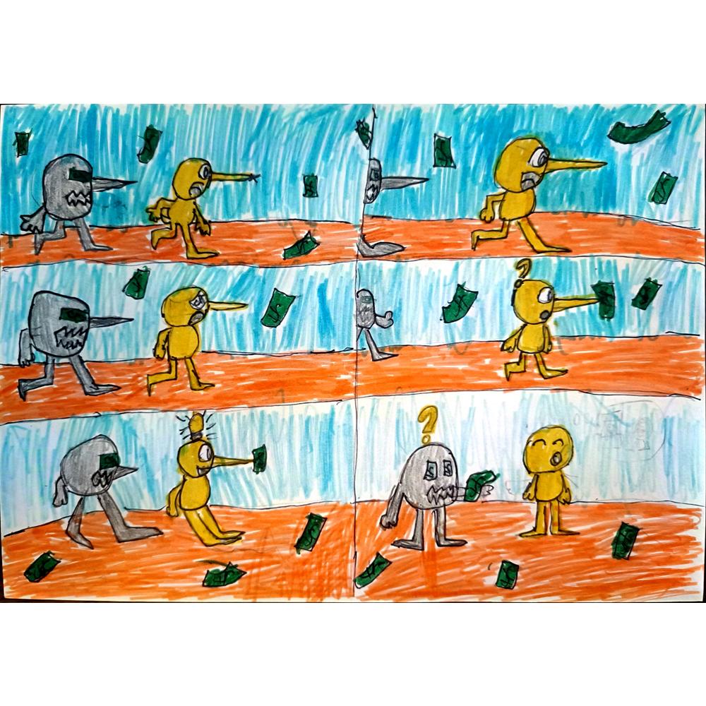 Iva Moskovic 29x21cm Orijinal Karikatür BOD04038