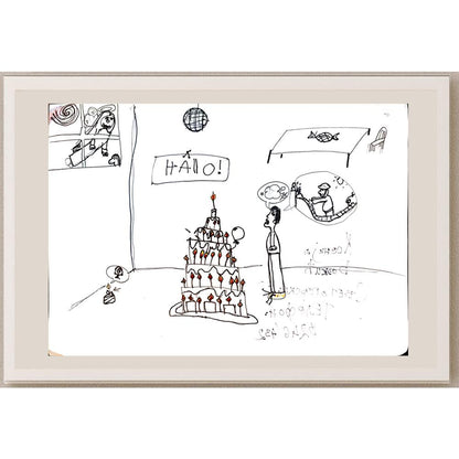 Kcehuja Bockuh 29x21cm Orijinal Karikatür BOD04050