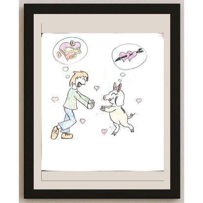 Jovana Sretenovic 23x17cm Orijinal Karikatür BOD04052