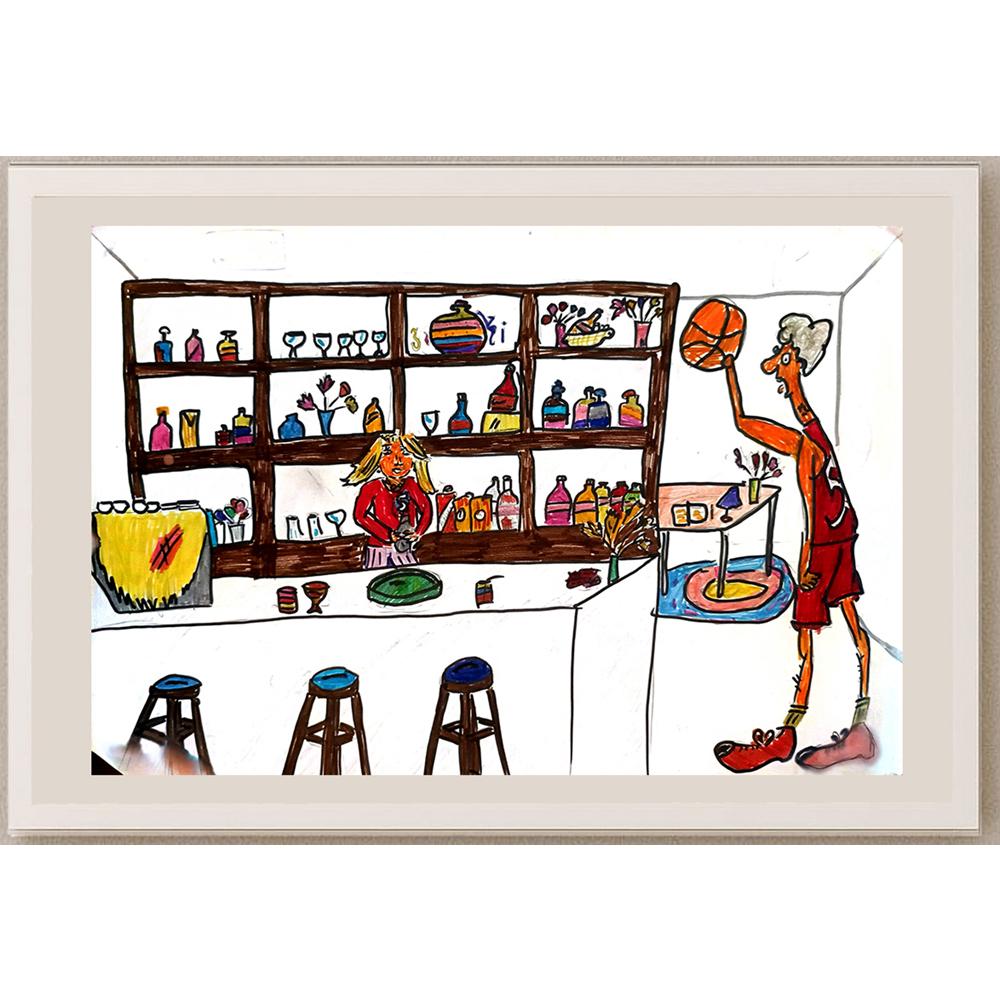 Danijela Andric 33x21cm Orijinal Karikatür BOD04055