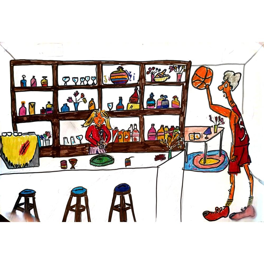 Danijela Andric 33x21cm Orijinal Karikatür BOD04055