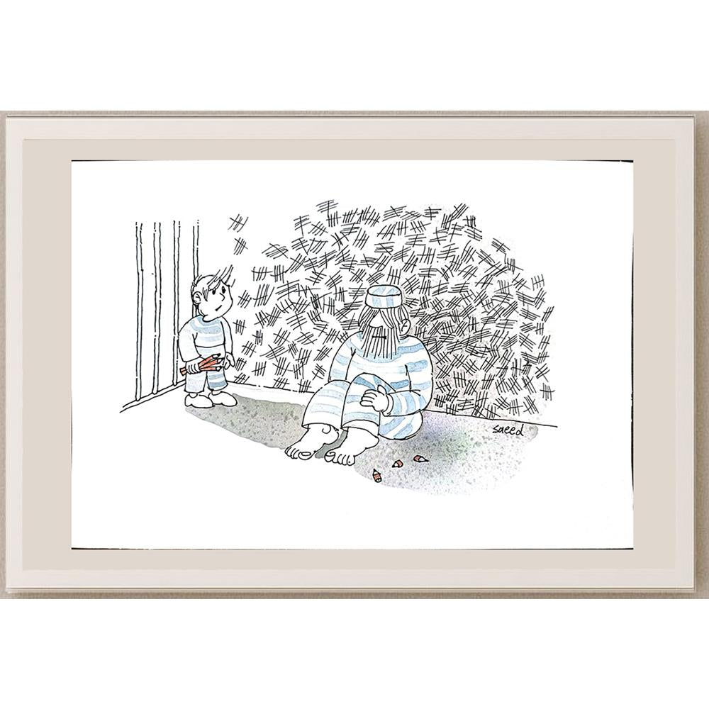 Sadeghi Saeed 43x21cm Orijinal Karikatür BOD04058