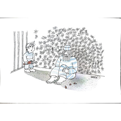Sadeghi Saeed 43x21cm Orijinal Karikatür BOD04058