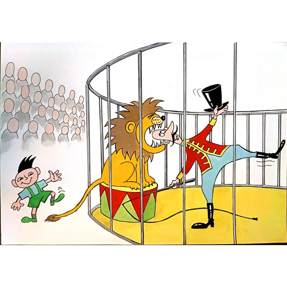 Merkuriev Evgeny 29x21cm Orijinal Karikatür BOD04060